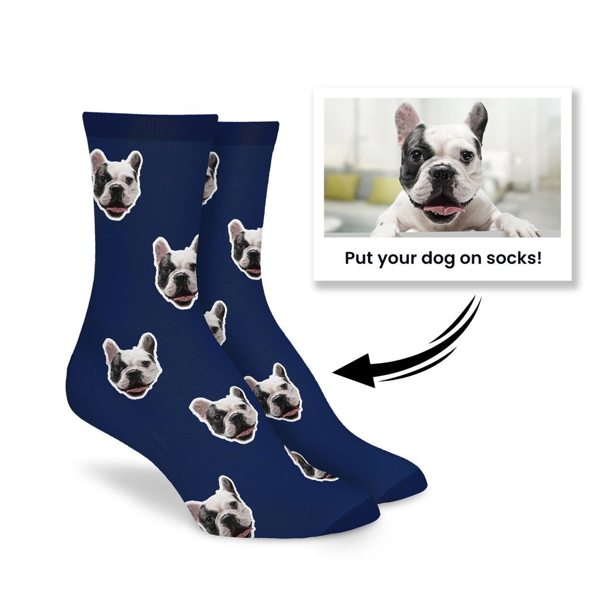 Put your Dog on Socks Personalized Dog Socks