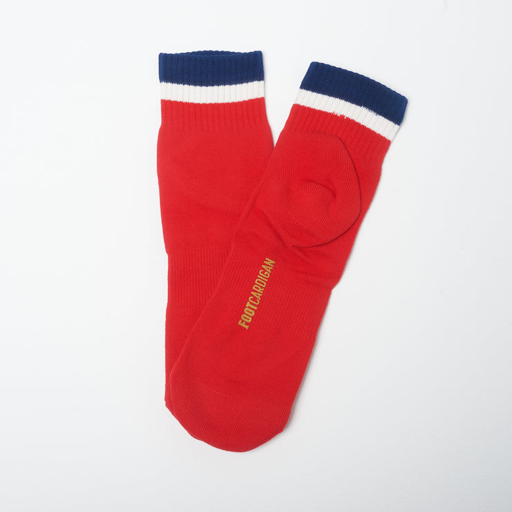 Stripe Ankle 3 Pack - Red / White / Navy