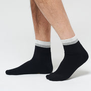 Stripe Ankle 3 Pack - Black / Grey / White