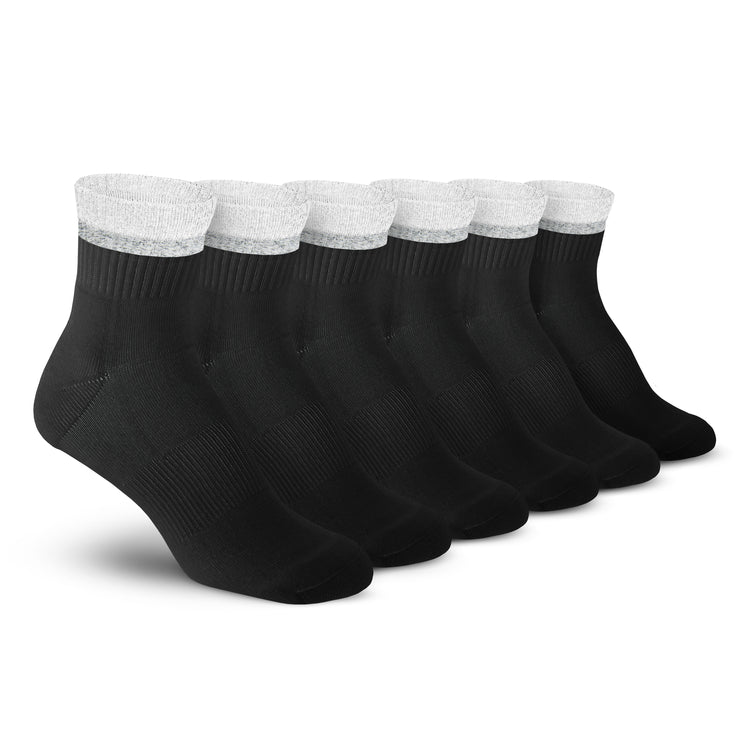 Stripe Ankle 3 Pack - White / Black / Grey