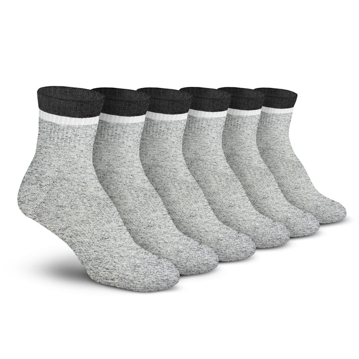 Stripe Ankle 3 Pack - Grey / White / Black