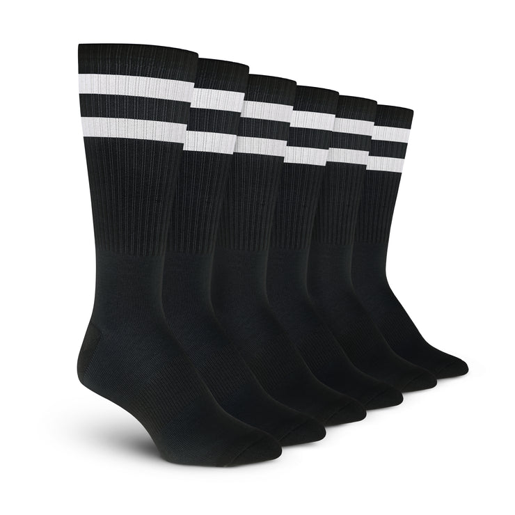 Stripe Crew Socks - 3 Pack