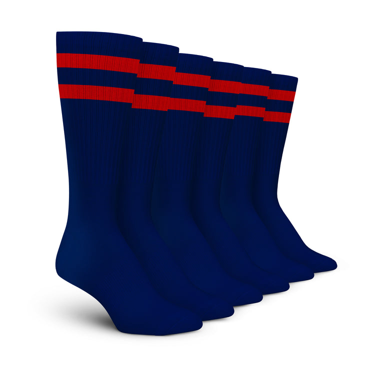 Stripe Crew Socks - 3 Pack