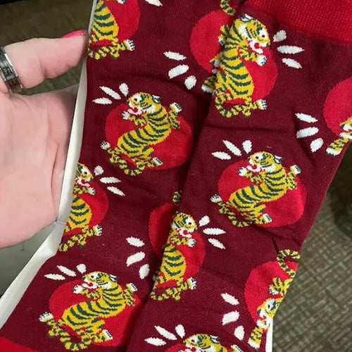 tiger socks from sock club