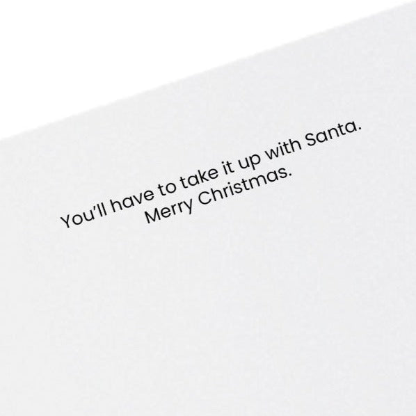 Christmas Coal Greeting Card