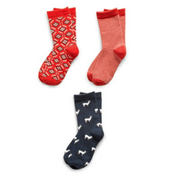 Assorted Girl's Pack of 3 Kids Socks Richer Poorer 6 - 8 Years C GSP-SS1503-M