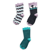 Assorted Girl's Pack of 3 Kids Socks Richer Poorer 6 - 8 Years H GSP-SS1508-M