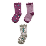 Assorted Girl's Pack of 3 Kids Socks Richer Poorer 9 - 11 Years E GSP-SS1505-L