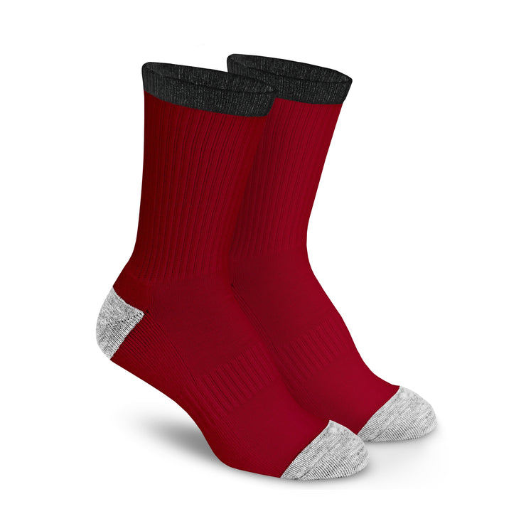 Red Merino Wool Socks