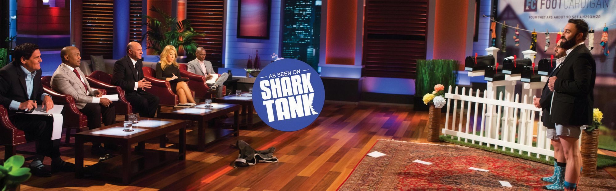 we pitched the sharks in our underwear.
